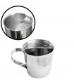 Short Jug Inox 18/10 with strainer and handle 400ml