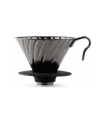 Hario V60 02 Metal Coffee Dripper - Black